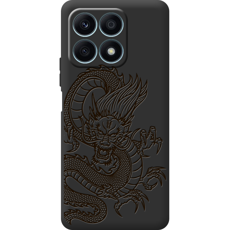 Черный чехол BoxFace Honor X8a Chinese Dragon