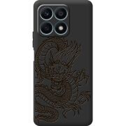 Черный чехол BoxFace Honor X8a Chinese Dragon