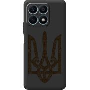 Черный чехол BoxFace Honor X8a Ukrainian Trident