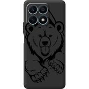 Черный чехол BoxFace Honor X8a Grizzly Bear