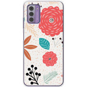 Чехол BoxFace Nokia G42 Line Flowers