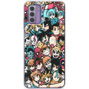 Чехол BoxFace Nokia G42 Anime Stickers