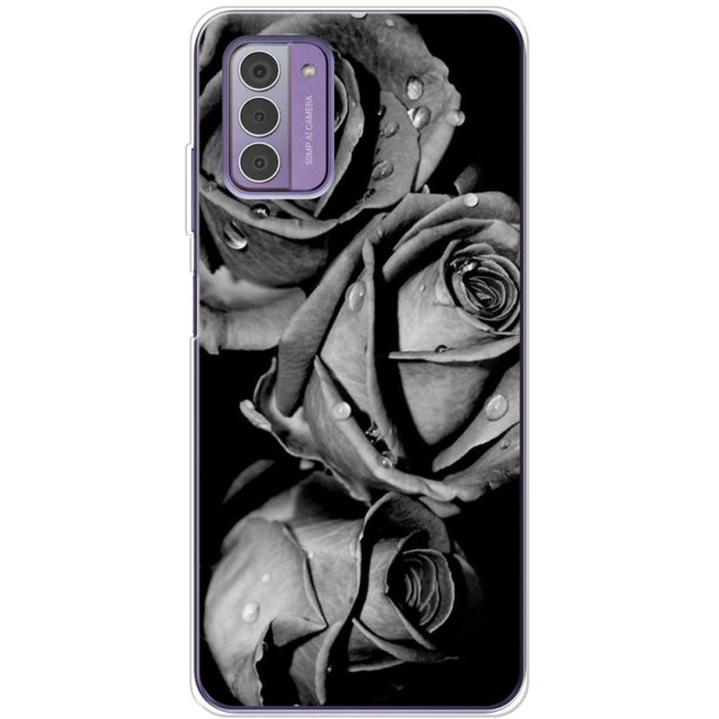 Чехол BoxFace Nokia G42 Black and White Roses