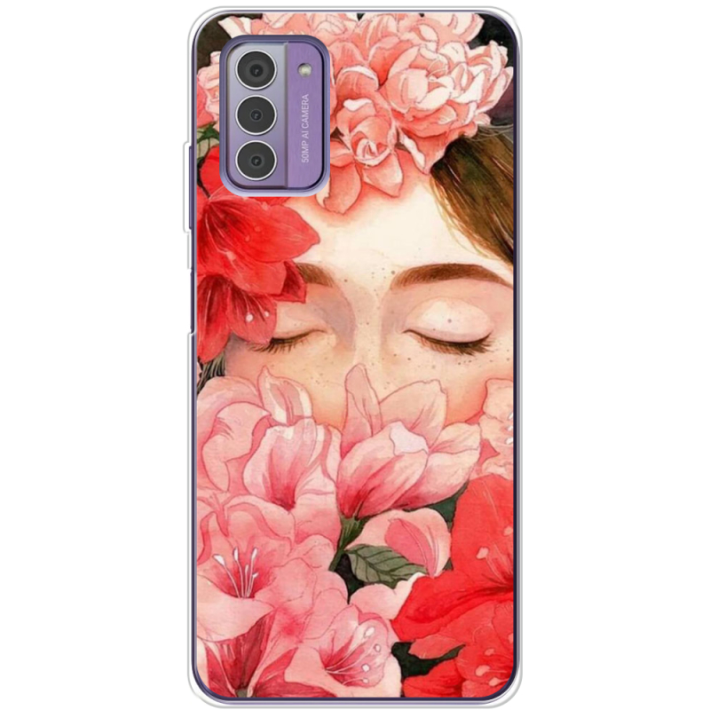 Чехол BoxFace Nokia G42 Girl in Flowers