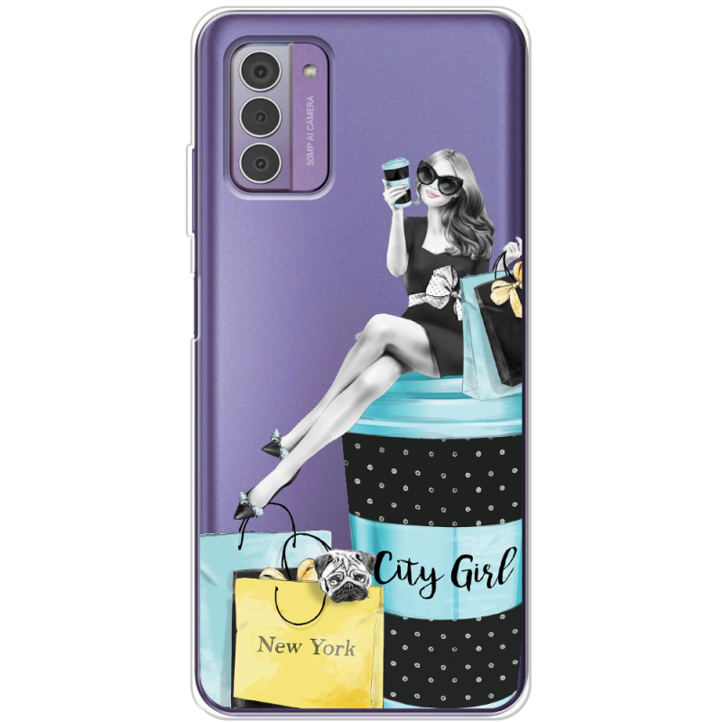 Прозрачный чехол BoxFace Nokia G42 City Girl