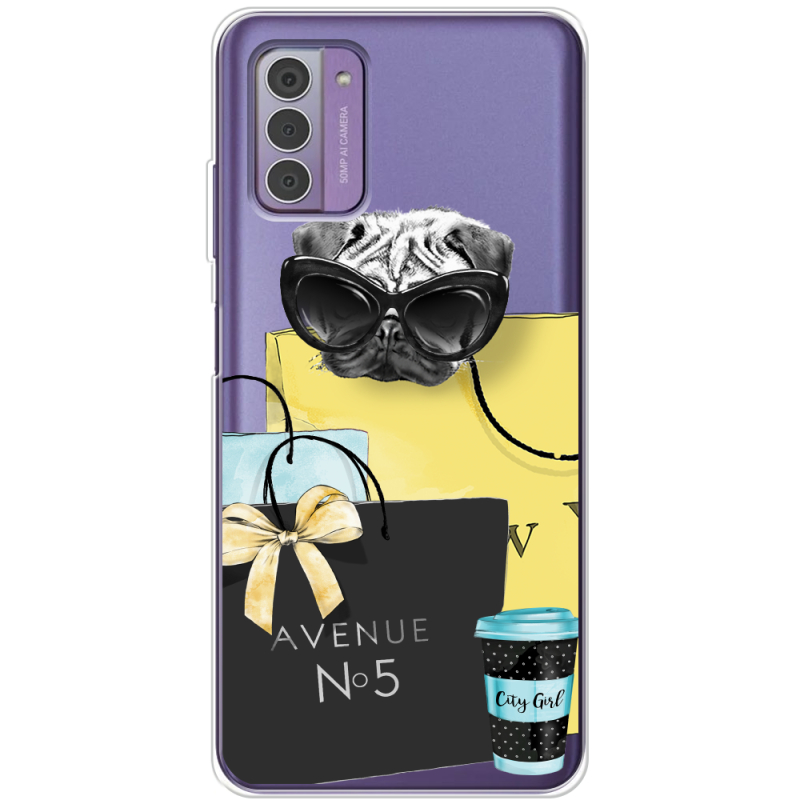 Прозрачный чехол BoxFace Nokia G42 Fashion Pug