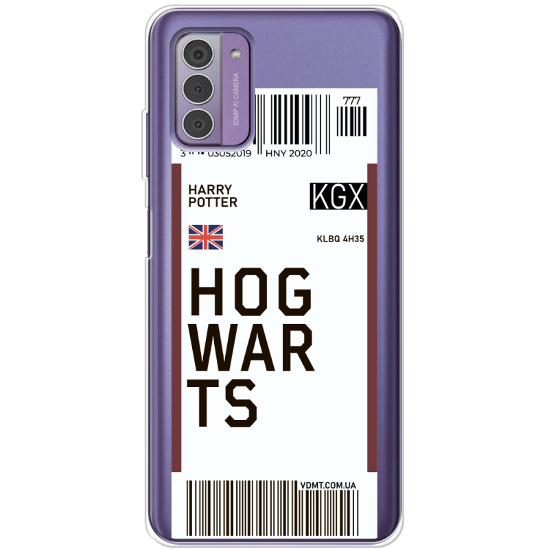 Прозрачный чехол BoxFace Nokia G42 Ticket Hogwarts