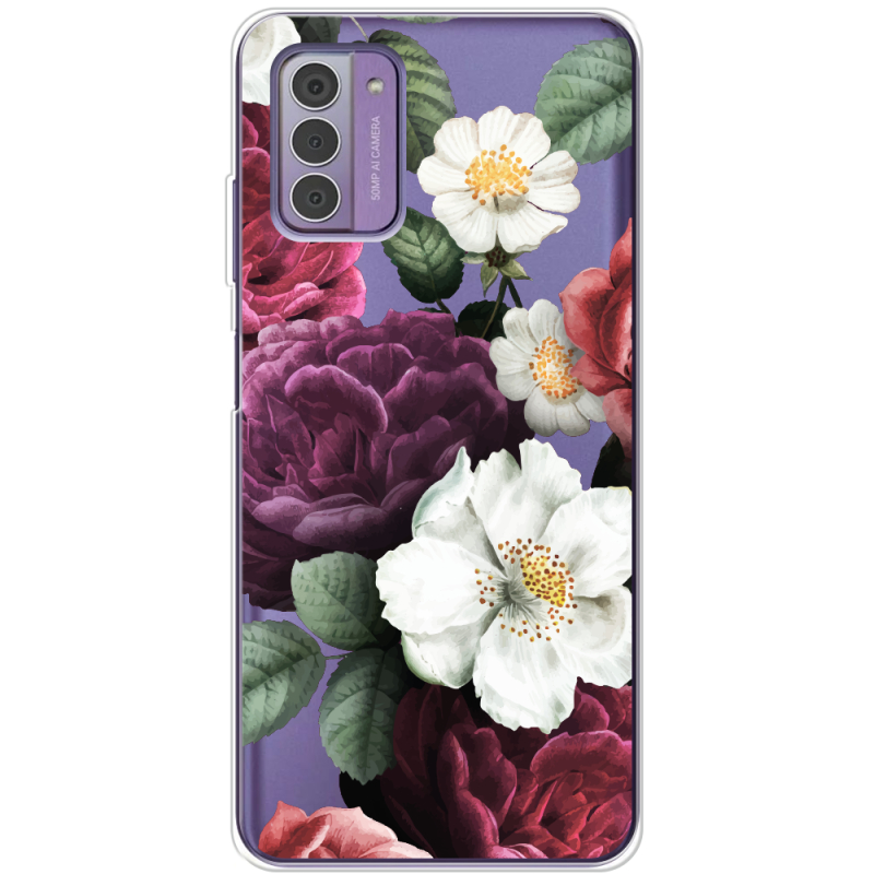 Прозрачный чехол BoxFace Nokia G42 Floral Dark Dreams