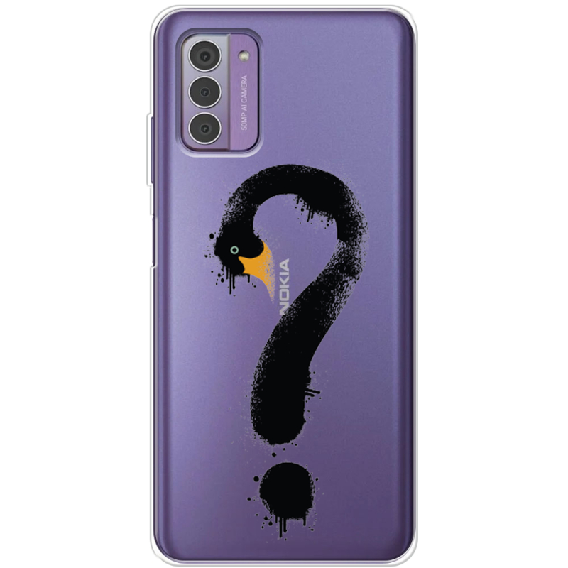 Прозрачный чехол BoxFace Nokia G42 Swan question