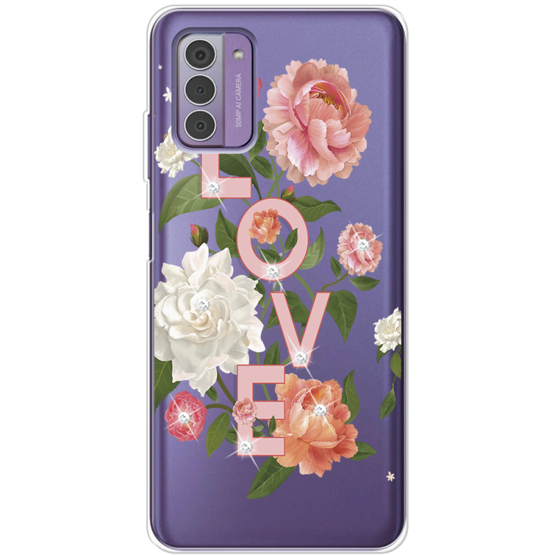 Чехол со стразами Nokia G42 Love