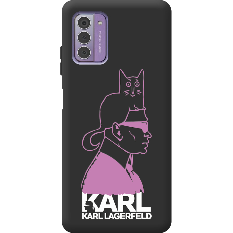 Черный чехол BoxFace Nokia G42 Pink Karl