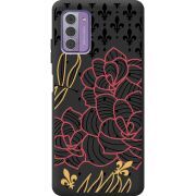 Черный чехол BoxFace Nokia G42 FranceFlowers