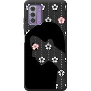 Черный чехол BoxFace Nokia G42 Flower Hair