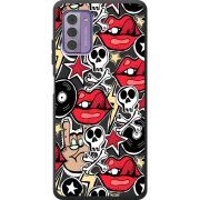 Черный чехол BoxFace Nokia G42 Rock Graffiti