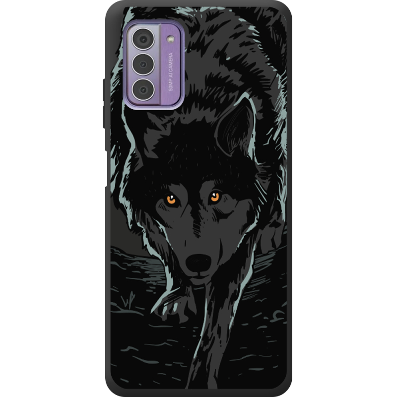 Черный чехол BoxFace Nokia G42 Wolf