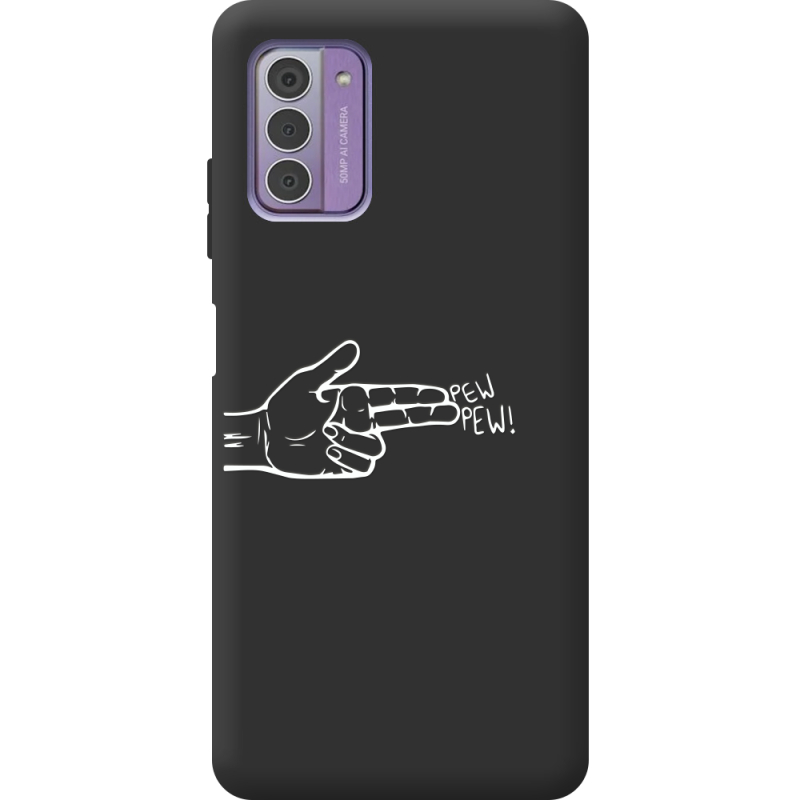 Черный чехол BoxFace Nokia G42 Pew Pew