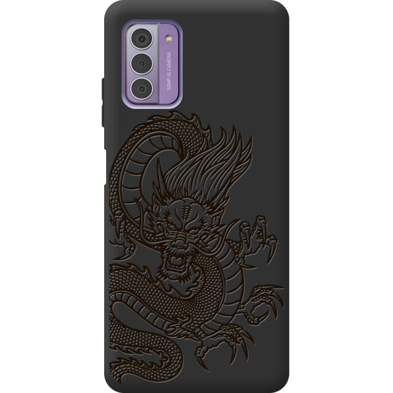 Черный чехол BoxFace Nokia G42 Chinese Dragon