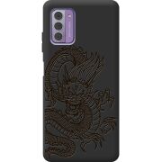 Черный чехол BoxFace Nokia G42 Chinese Dragon