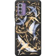Черный чехол BoxFace Nokia G42 Ластівки