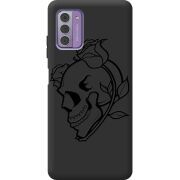 Черный чехол BoxFace Nokia G42 Skull and Roses