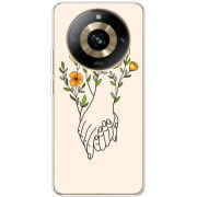 Чехол BoxFace Realme 11 Pro / 11 Pro Plus Flower Hands