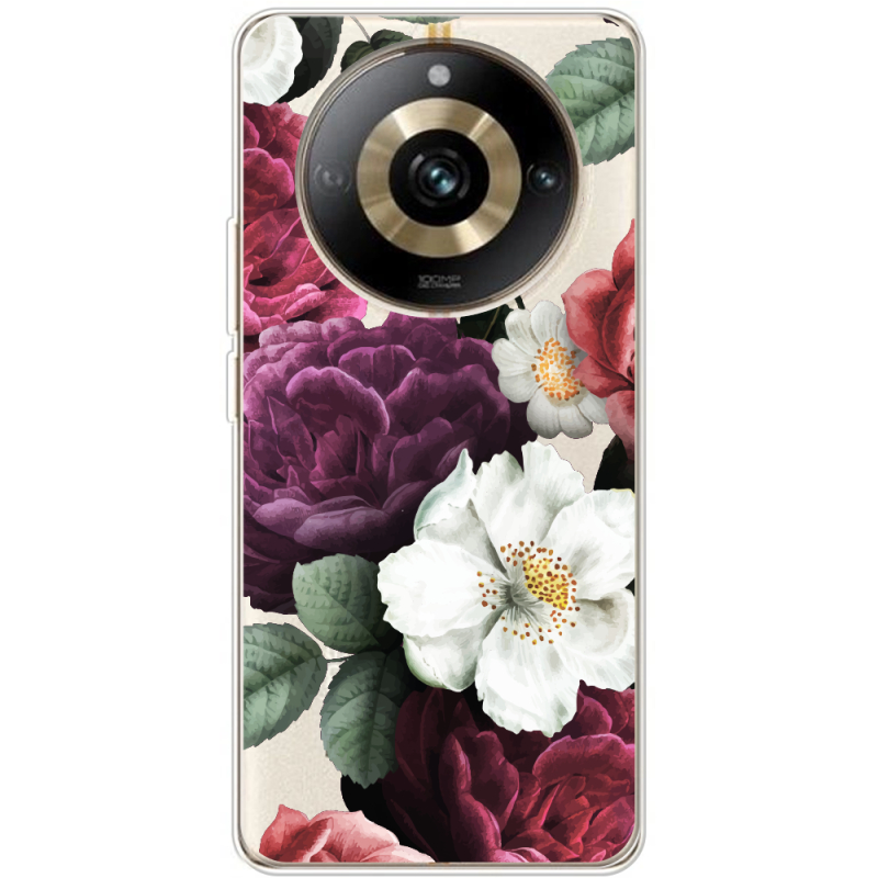 Прозрачный чехол BoxFace Realme 11 Pro / 11 Pro Plus Floral Dark Dreams