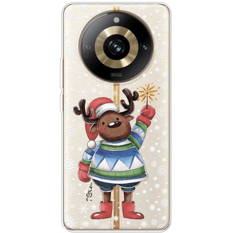 Прозрачный чехол BoxFace Realme 11 Pro / 11 Pro Plus Christmas Deer with Snow