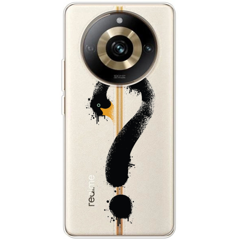 Прозрачный чехол BoxFace Realme 11 Pro / 11 Pro Plus Swan question