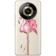 Прозрачный чехол BoxFace Realme 11 Pro / 11 Pro Plus Floral Flamingo