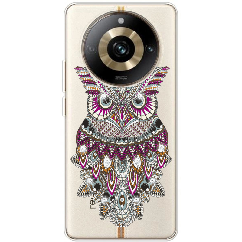 Чехол со стразами Realme 11 Pro / 11 Pro Plus Owl