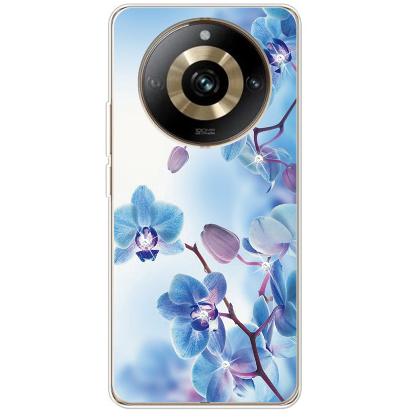 Чехол со стразами Realme 11 Pro / 11 Pro Plus Orchids