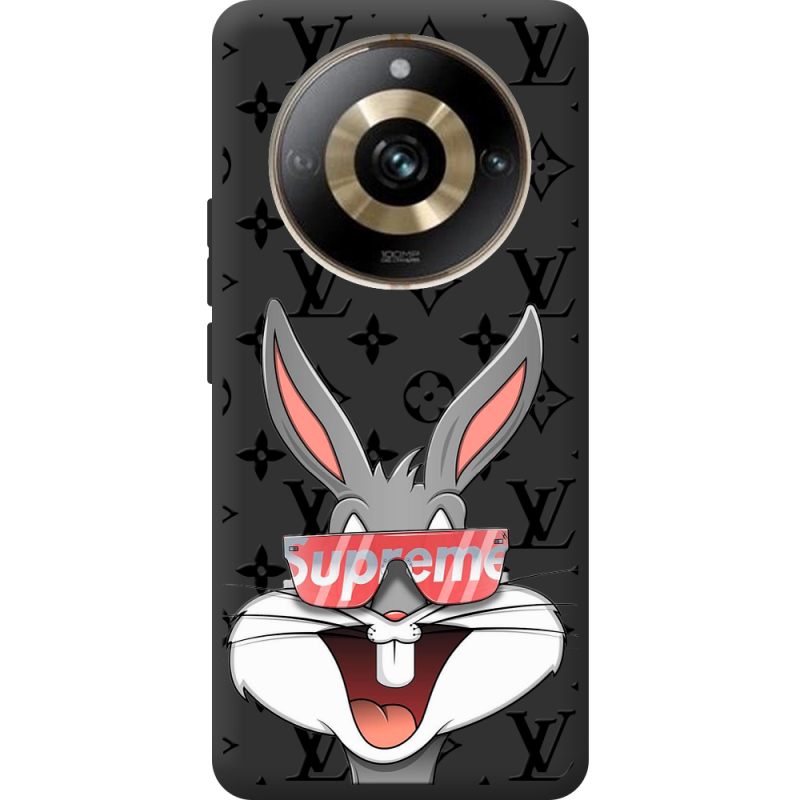 Черный чехол BoxFace Realme 11 Pro / 11 Pro Plus looney bunny