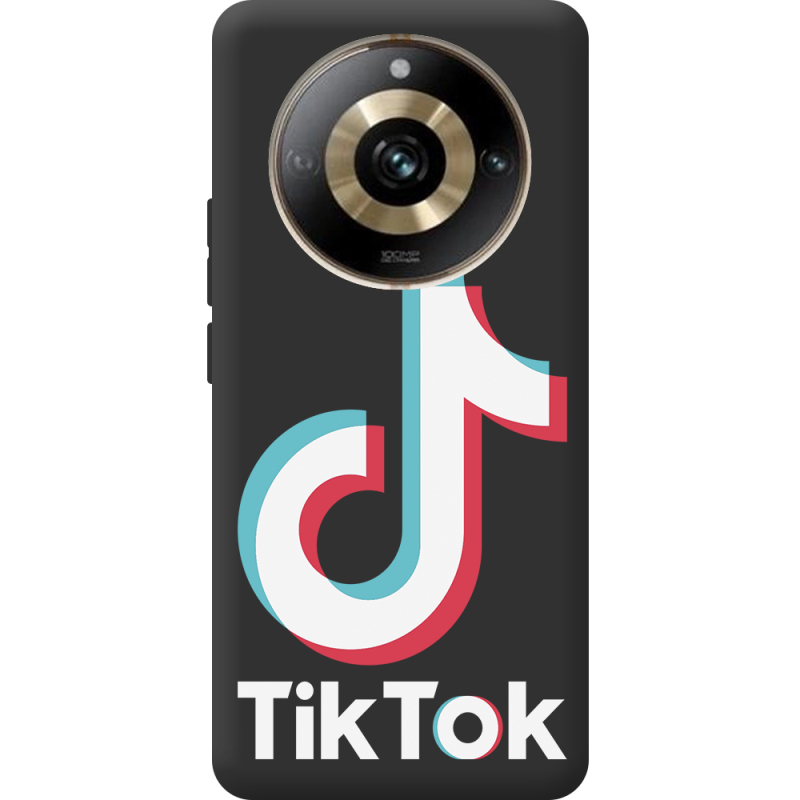 Черный чехол BoxFace Realme 11 Pro / 11 Pro Plus Tik Tok