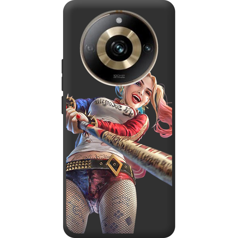 Черный чехол BoxFace Realme 11 Pro / 11 Pro Plus Happy Harley Quinn