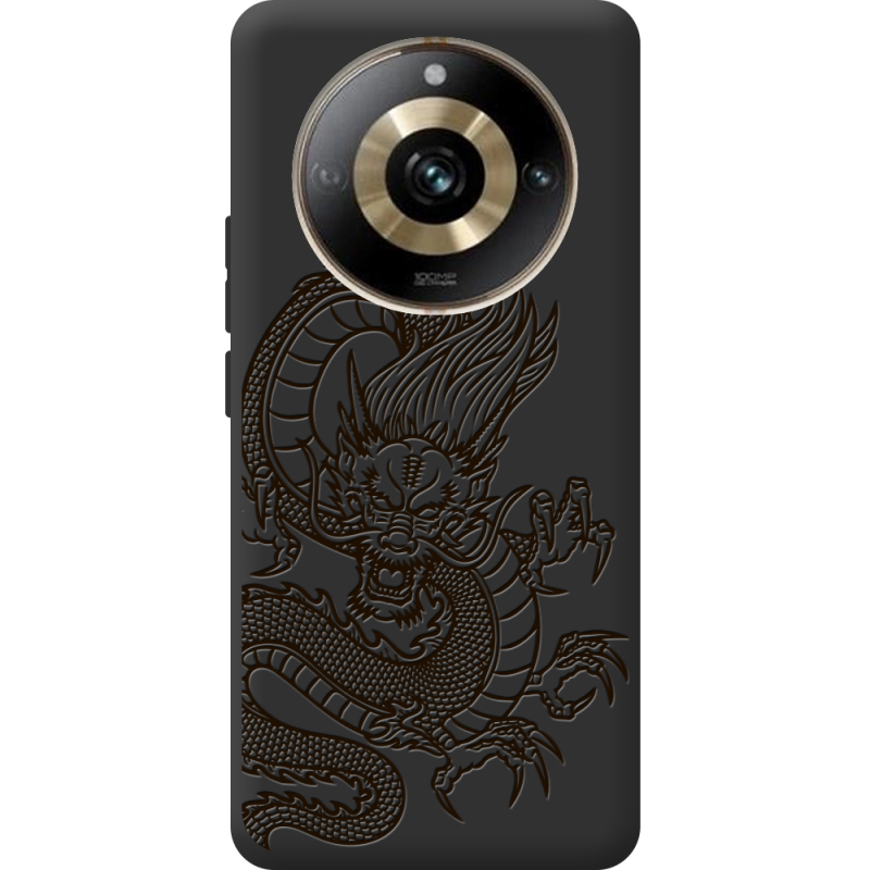 Черный чехол BoxFace Realme 11 Pro / 11 Pro Plus Chinese Dragon