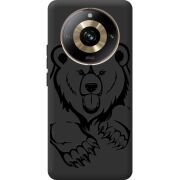 Черный чехол BoxFace Realme 11 Pro / 11 Pro Plus Grizzly Bear