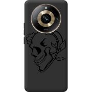 Черный чехол BoxFace Realme 11 Pro / 11 Pro Plus Skull and Roses