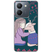 Чехол BoxFace Vivo Y36 Girl and deer