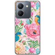 Чехол BoxFace Vivo Y36 Birds in Flowers