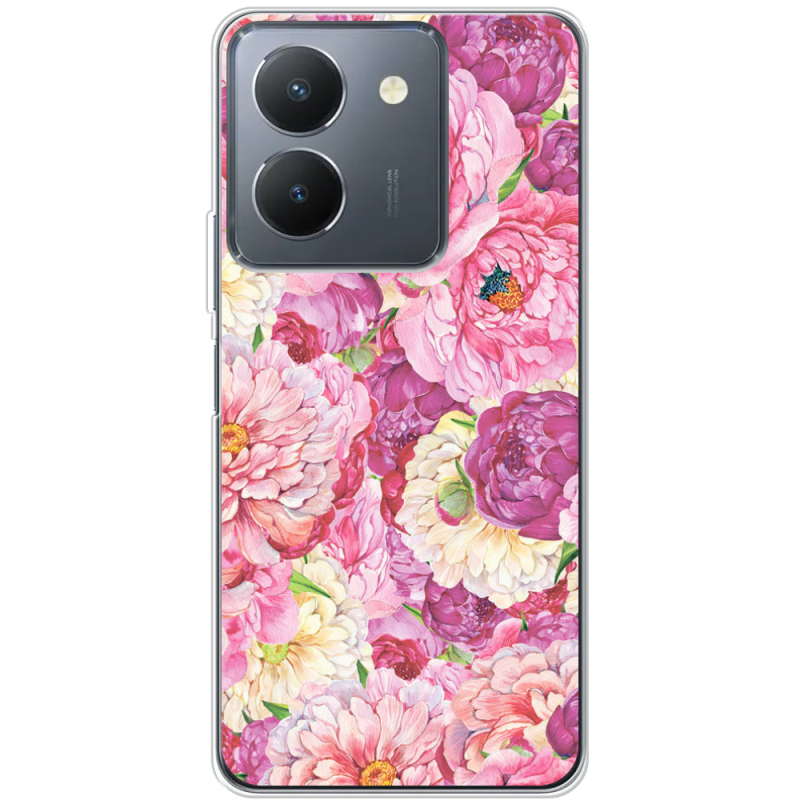 Чехол BoxFace Vivo Y36 Pink Peonies