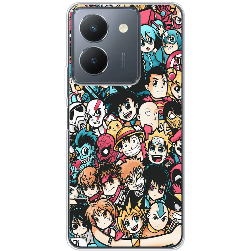 Чехол BoxFace Vivo Y36 Anime Stickers