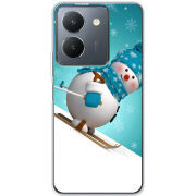 Чехол BoxFace Vivo Y36 Skier Snowman