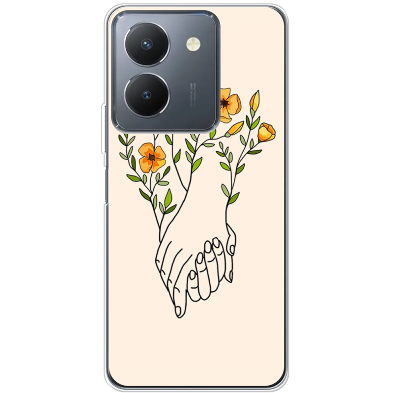 Чехол BoxFace Vivo Y36 Flower Hands