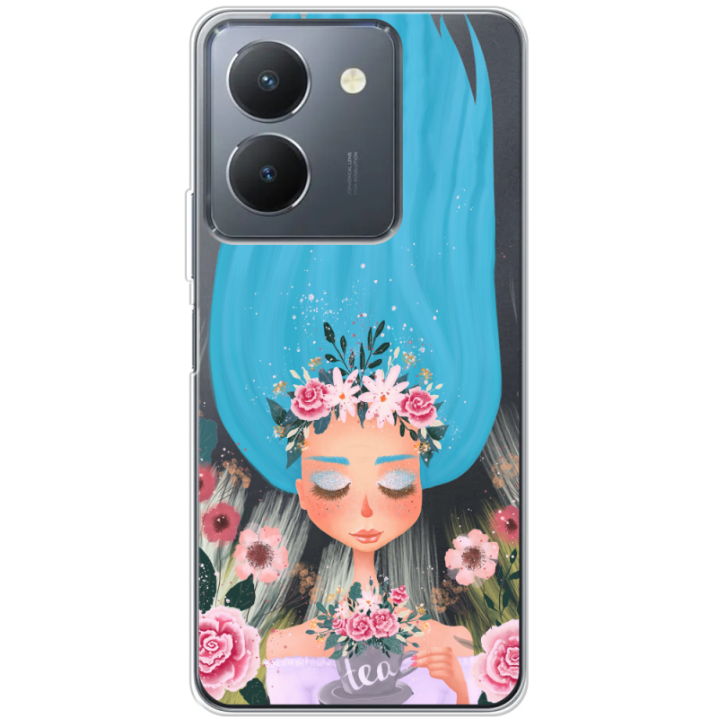 Прозрачный чехол BoxFace Vivo Y36 Blue Hair