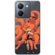 Прозрачный чехол BoxFace Vivo Y36 Naruto and Kurama