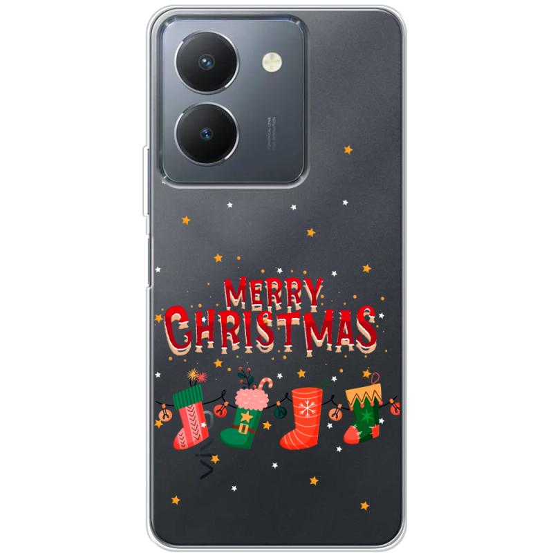 Прозрачный чехол BoxFace Vivo Y36 Merry Christmas