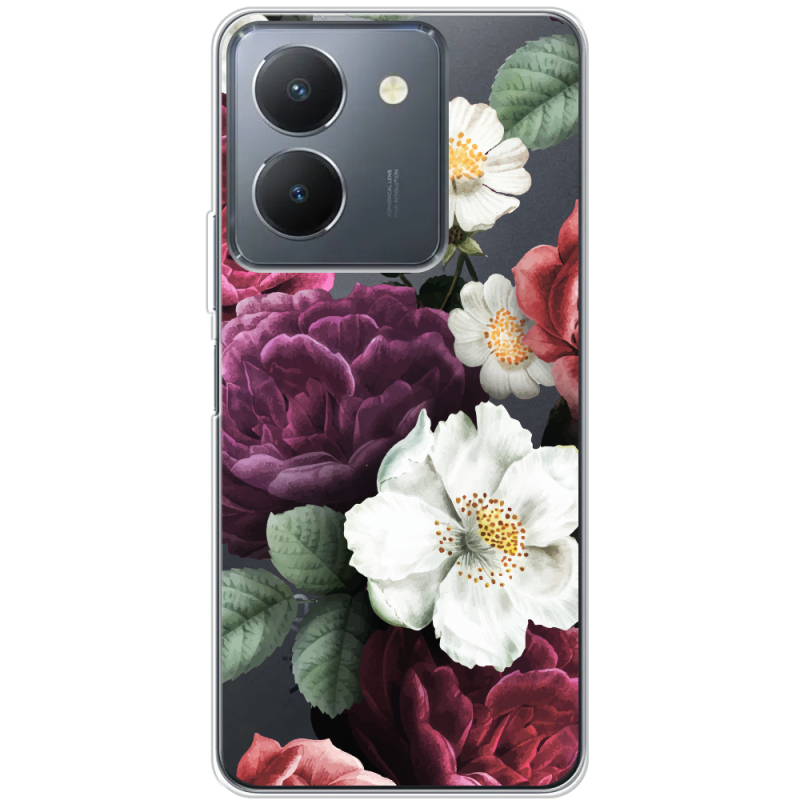 Прозрачный чехол BoxFace Vivo Y36 Floral Dark Dreams