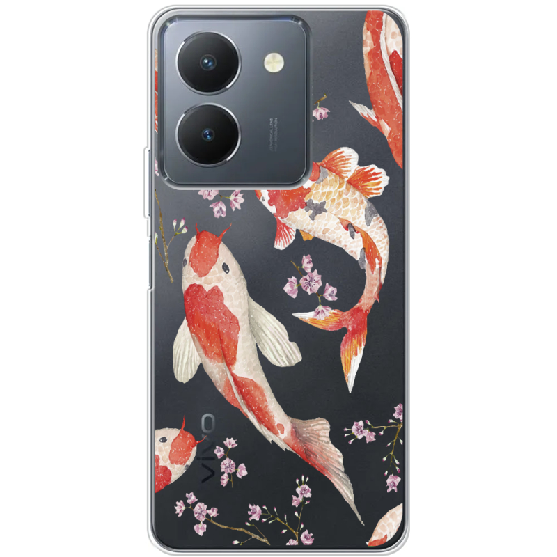 Прозрачный чехол BoxFace Vivo Y36 Japanese Koi Fish