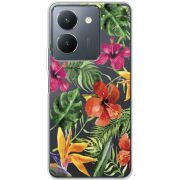 Прозрачный чехол BoxFace Vivo Y36 Tropical Flowers