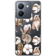 Прозрачный чехол BoxFace Vivo Y36 Cotton and Rabbits